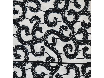 Bavlněná africká látka Kitenge,  vzor 5043