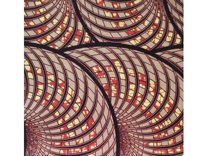 Bavlněná africká látka Kitenge,  vzor 3825