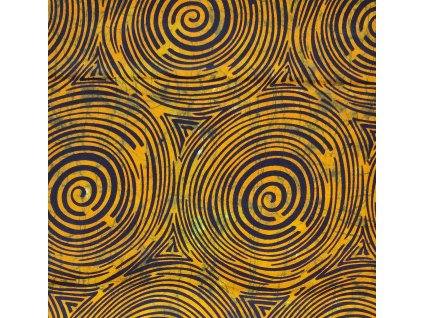 Bavlněná africká látka Kitenge,  vzor 3819
