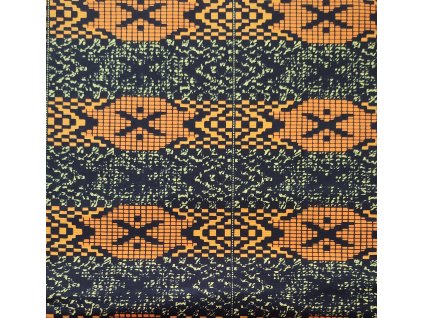 Bavlněná africká látka Kitenge,  vzor 3837