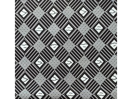 Bavlněná africká látka Kitenge,  vzor 3836