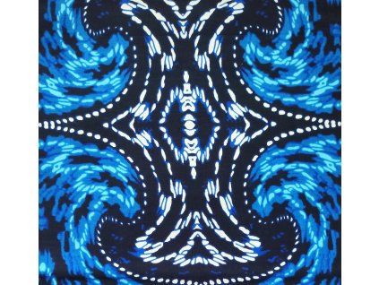 Bavlněná africká látka Kitenge,  vzor 3812