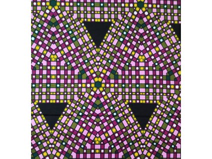 Bavlněná africká látka Kitenge,  vzor 3813