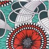 Bavlněná africká látka Kitenge,  vzor 4039
