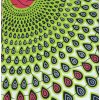 Bavlněná africká látka Kitenge,  vzor 4017