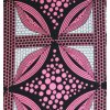 Bavlněná africká látka Kitenge,  vzor 3996