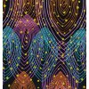Bavlněná africká látka Kitenge,  vzor 5019
