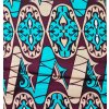 Bavlněná africká látka Kitenge,  vzor 3832