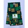 Bavlněná africká látka Kitenge,  vzor 3838