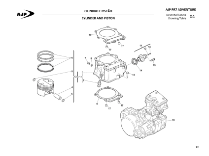 CYLINDER AND PISTON 023