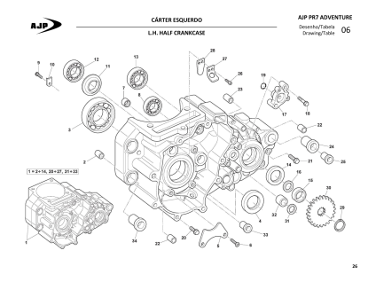 LH HALF CRANKCASE 027
