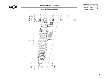 REAR SHOCK ABSORBER 075