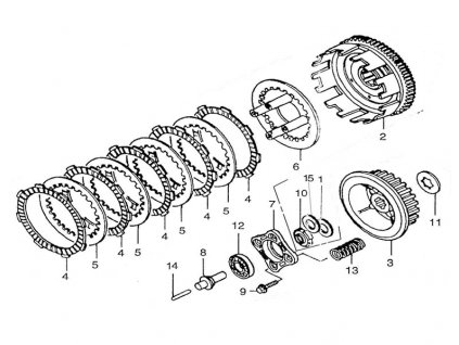 Spojka 125 / Clutch 125