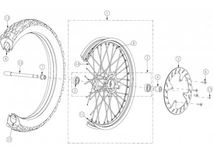 Přední kolo / Front Wheel
