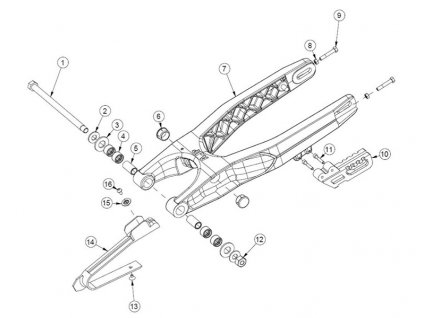 Kyvná vidlice / Rear Swing Arm
