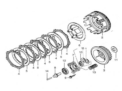 Spojka 125 / Clutch 125