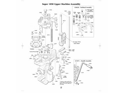 s1050uma super 1050 upper machine assy