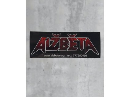 Samolepka Alžběta větší s kontaktem