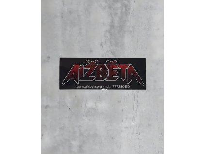 Samolepka Alžběta menší s kontaktem