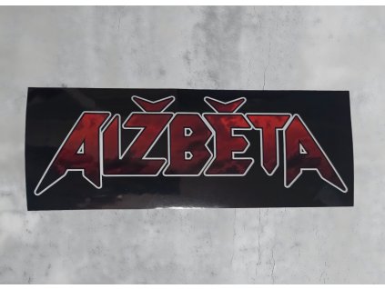 Samolepka Alžběta velká bez kontaktu