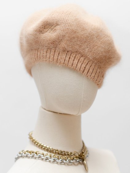 THE ANGORA CAMEL BERET MONOGRAM