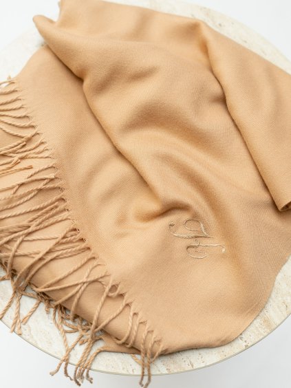 PASHMINA CAMEL MONOGRAM