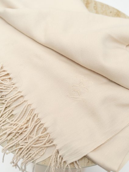 PASHMINA CREAM MONOGRAM