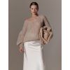 THE SWEATER EVIANNA / WHITE COFFEE