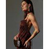 SIA SHIMMERING DRESS BRONZE