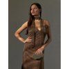 CHLOE SHIMMERING DRESS GOLD