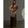 Chloe maxi shimmering / Dark gold.