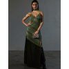 CHLOE SHIMMERING DRESS GREEN