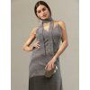 CHLOE SHIMMERING DRESS SILVER