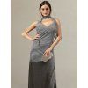 CHLOE SHIMMERING DRESS SILVER