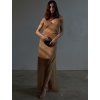 CHLOE SHIMMERING DRESS GOLD