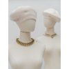 THE ANGORA WHITE COFFEE BERET