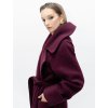 THE BORDEAUX COAT – VIRGIN WOOL & MONGOLIAN LAMB