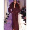 THE BORDEAUX COAT – VIRGIN WOOL & MONGOLIAN LAMB