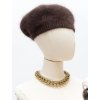 THE BROWN ANGORA BERET MONOGRAM