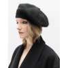 THE ANGORA BLACK BERET MONOGRAM