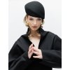 WOOL BLACK HAT BERET MONOGRAM