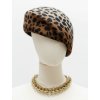 WOOL LEOPARD HAT BERET MONOGRAM