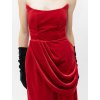 THE RED VELVET GOWN WITH DETACHABLE TRAIN