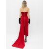 THE RED VELVET GOWN WITH DETACHABLE TRAIN