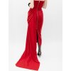THE RED VELVET GOWN WITH DETACHABLE TRAIN