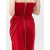 THE RED VELVET GOWN WITH DETACHABLE TRAIN