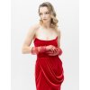 THE RED VELVET GOWN WITH DETACHABLE TRAIN
