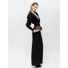 RENTAL BLACK SCULPTED SHOULDERS GOWN