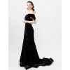 THE VELVET CRISTAL GOWN.