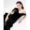 THE VELVET CRISTAL GOWN.